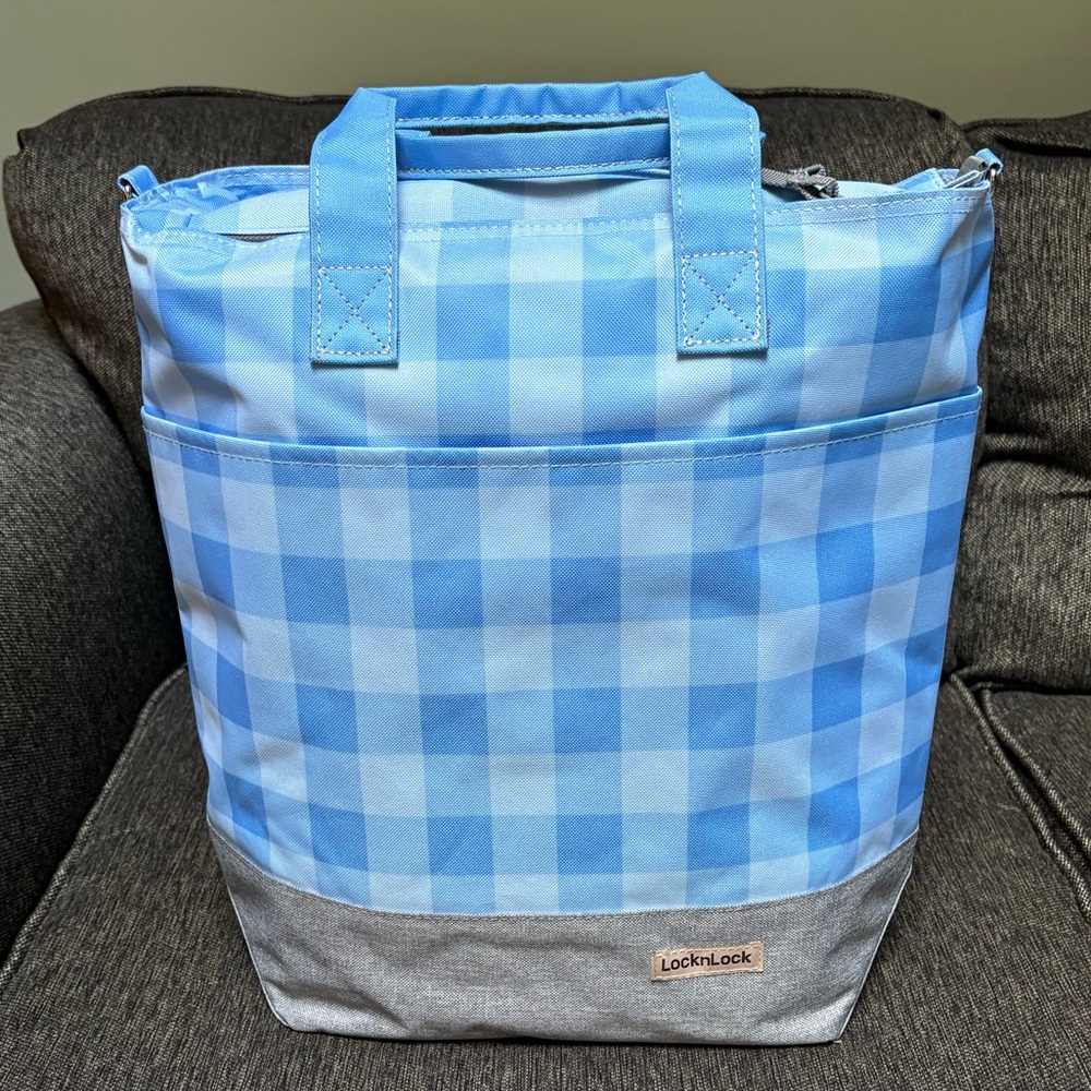 NWT LocknLock Insulated Cooler Tote & 2 NIB Fit+Fresh Coolers Soft Ice Packs